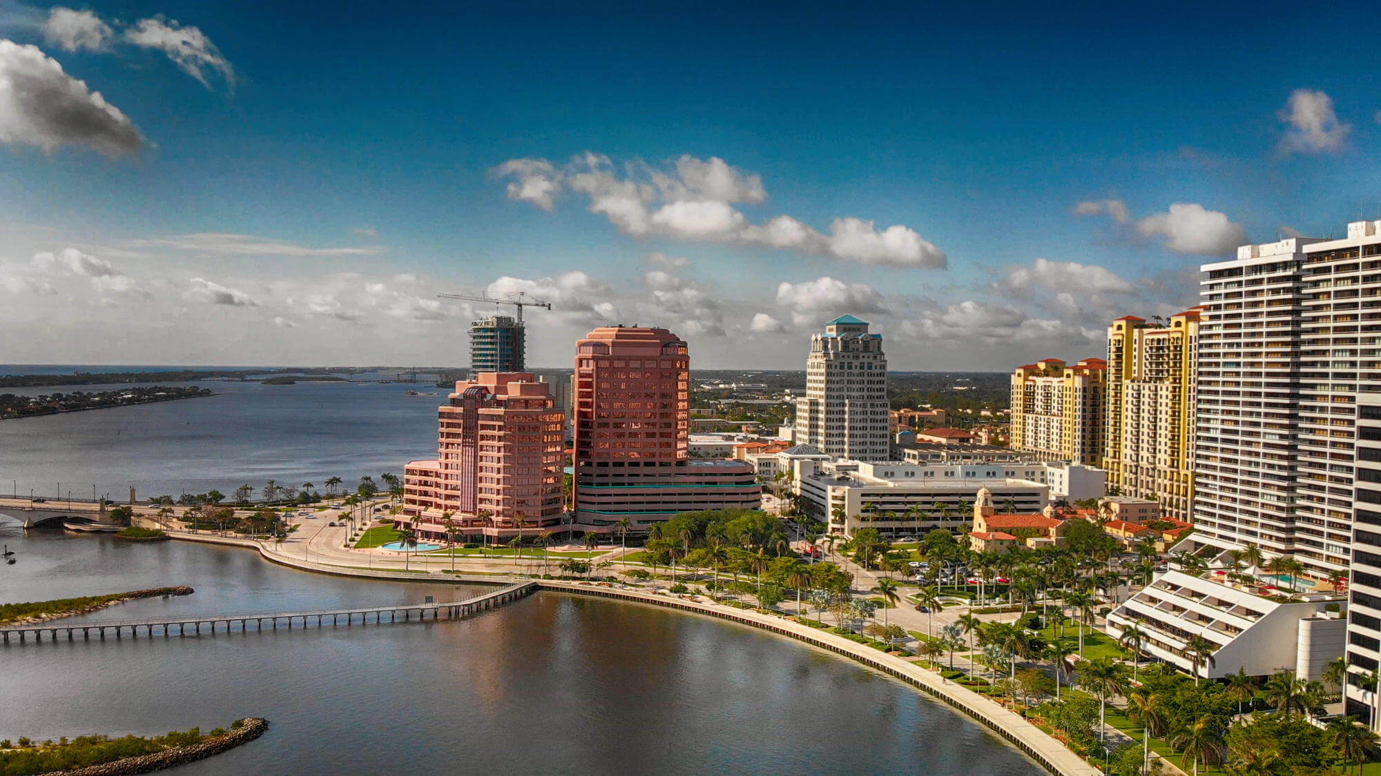 Aerial view of Palm Beach, Florida