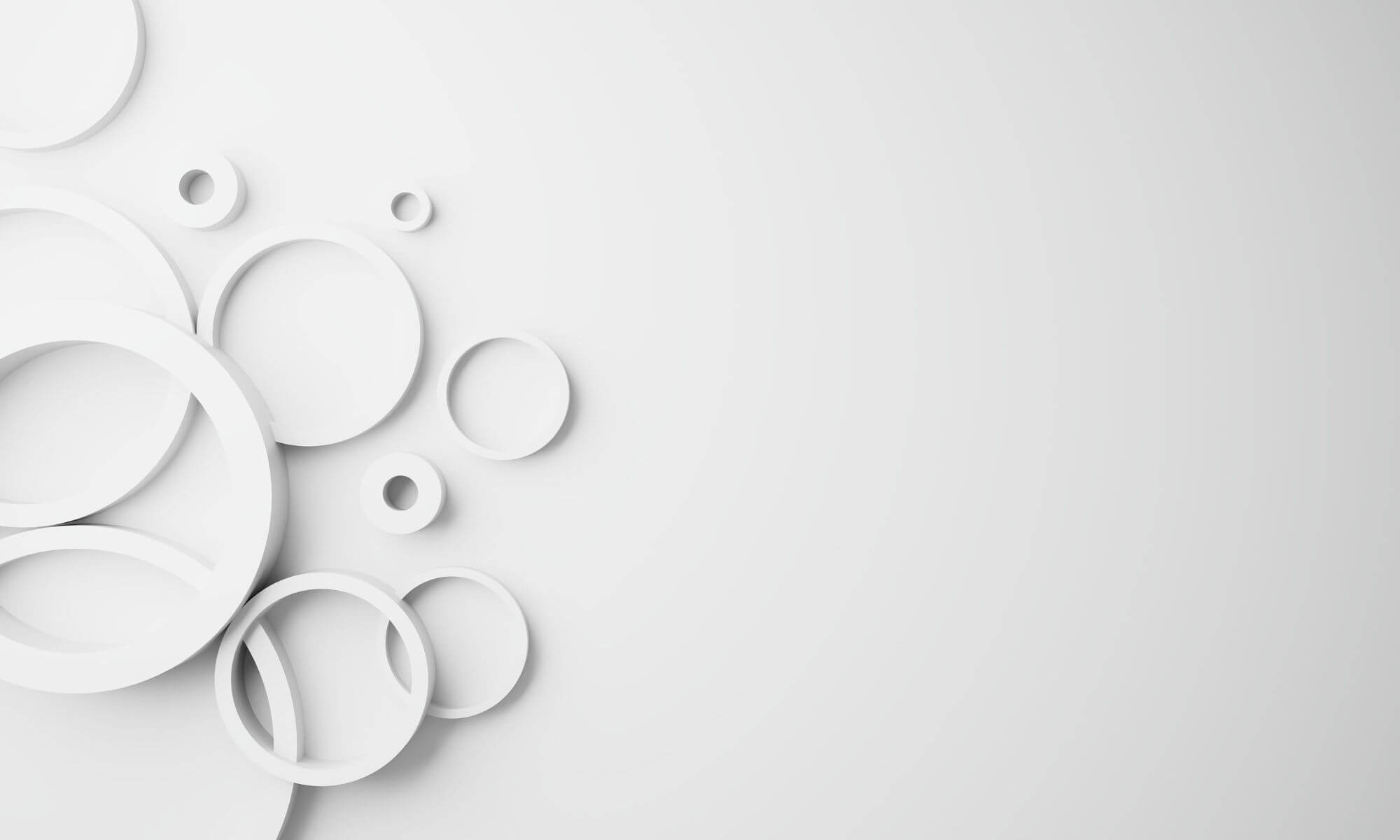 White circles scattered across a soft, neutral background